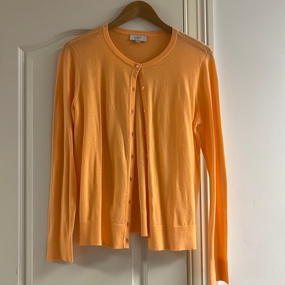Loft Bright Orange Cardigan - Picture 2 of 3